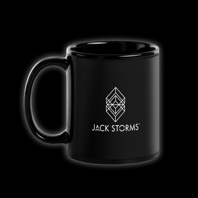 Jack Storms Black Glossy Mug