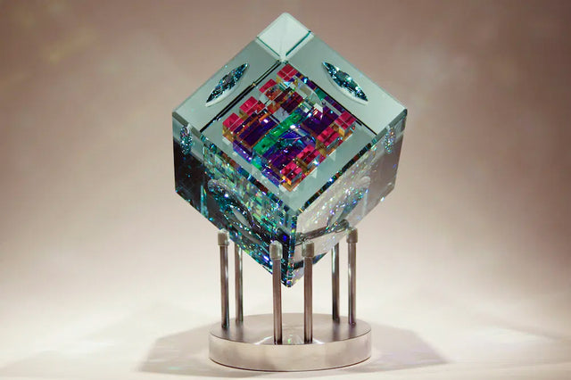 Blue Spectrum Cube