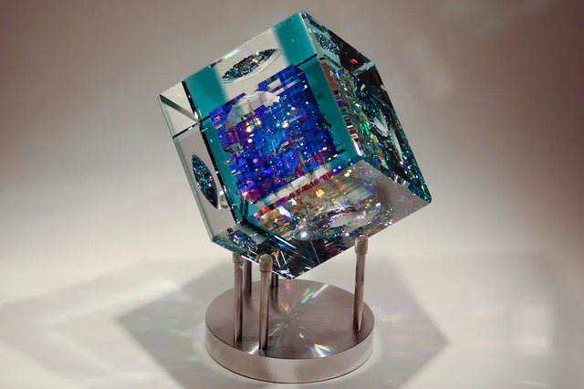 Blue Spectrum Cube
