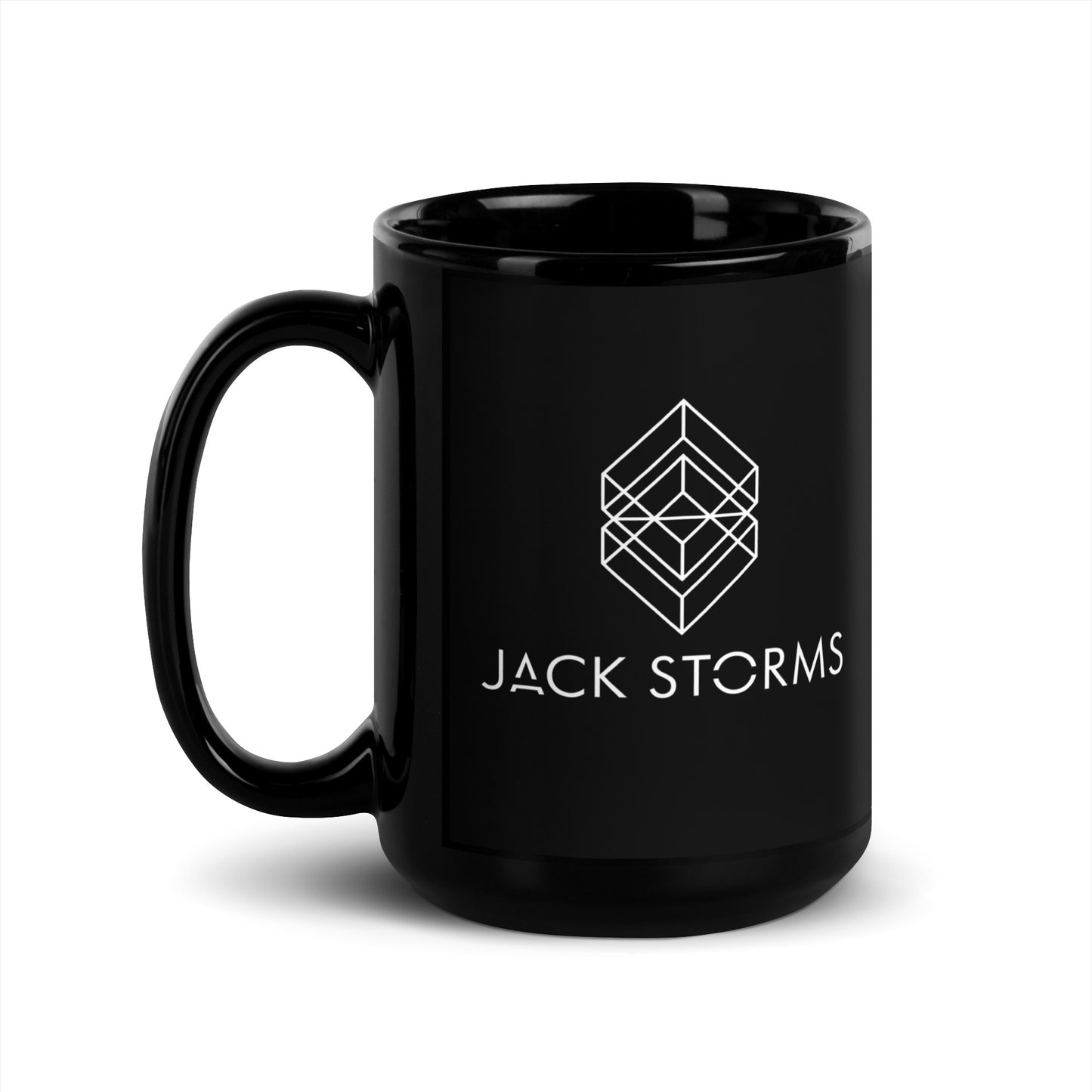 Jack Storms Black Glossy Mug