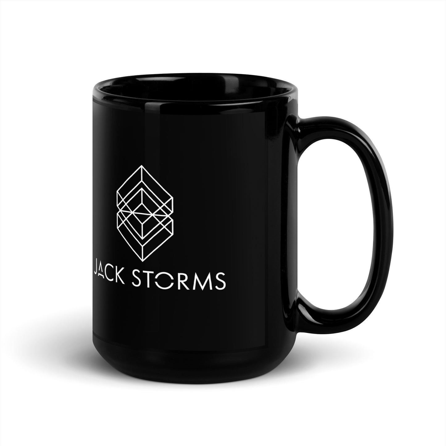 Jack Storms Black Glossy Mug