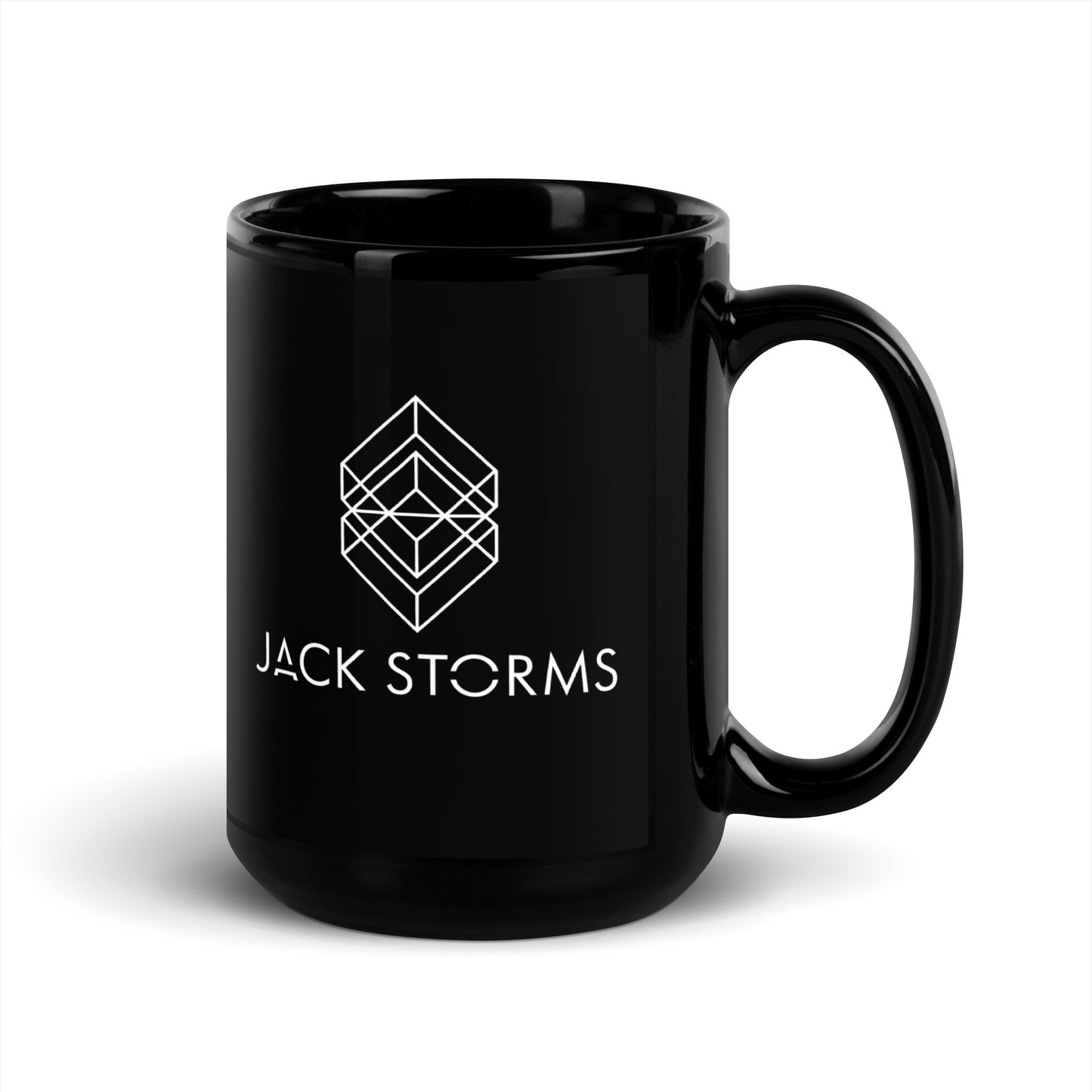 Jack Storms Black Glossy Mug