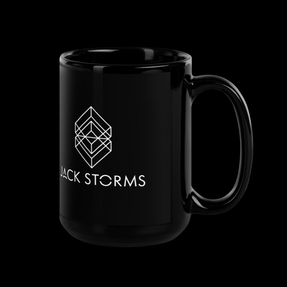 Jack Storms Black Glossy Mug